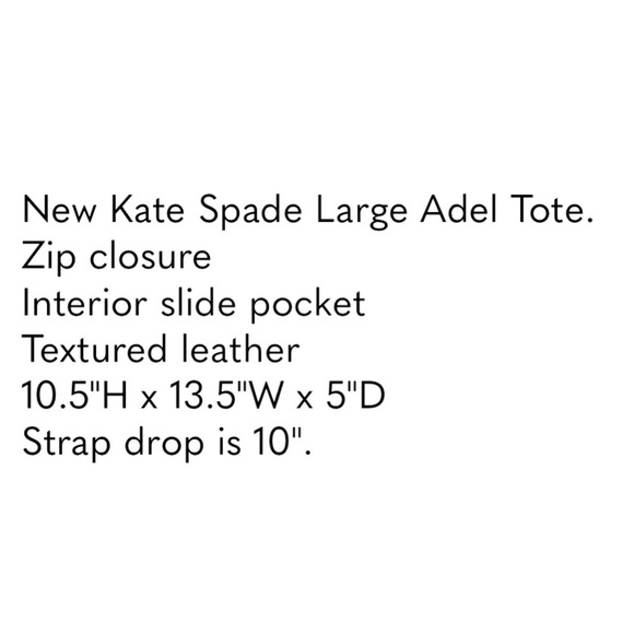 NWT Kate Spade Large Adel Tote, Rosy Cheeks - Picture 11 of 11